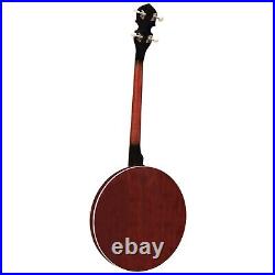 Heartland 4 String Tenor Banjo Left Handed, 24 Bracket Traditional Irish Banjo