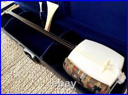 High Quality Japanese Shamisen Kouki Wood2 Kinhozo Music 3String Instrument Case