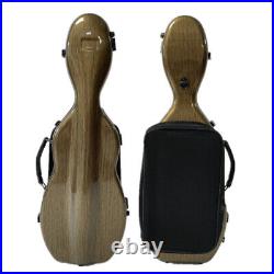 High quality Mixed Carbon fiber violin hard case 4/4 with Spectrum bag