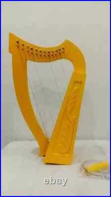 Irish Lyre Harp Rosewood 12 Metal String Hand Engraved Harp Lyre With Hard Case