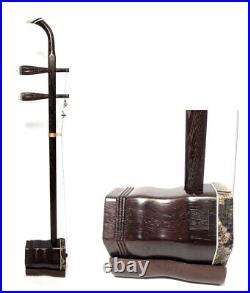 Lecui LC500 Chinese Erhu, Solid Wenge Wood withEVA Hard Case, Extra Strings, Rosin