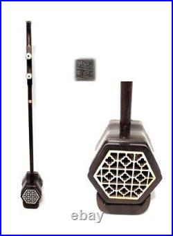 Lecui LC500 Chinese Erhu, Solid Wenge Wood withEVA Hard Case, Extra Strings, Rosin