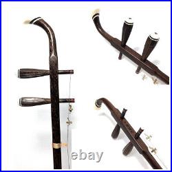 Lecui LC500 Chinese Erhu, Solid Wenge Wood withEVA Hard Case, Extra Strings, Rosin