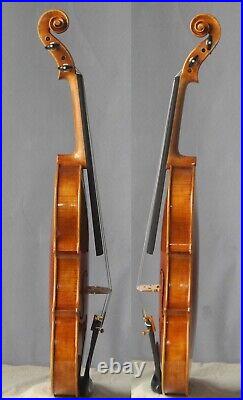 Master handbuilt violin strad fiddle 4/4 europeanwood impressive tone violon