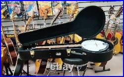 NewYork-Pro Deluxe Folk Banjo 5 String Hard Case'' Black Rigid Case for Banjo