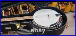 NewYork Pro Deluxe Folk Banjo 5 String Hard Case Black Rigid Case for Banjo