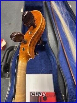 Otto Jos Klier Violin Vintage Damaged Bow In Black Hard Case Collect NW11