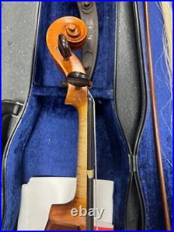 Otto Jos Klier Violin Vintage Damaged Bow In Black Hard Case Collect NW11