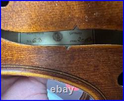 Otto Jos Klier Violin Vintage Damaged Bow In Black Hard Case Collect NW11