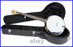 Rally 5 String banjo, Maple resonator, geared tuners CC100R Series hard case