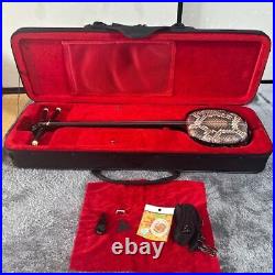 SANSHIN Okinawa Shamisen Hard Case Set Artificial Leather Japan Instrument