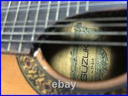 SUZUKI M-215 Mandolin Violin 8 strings Acoustic Wooden Vintage Hard Case USED