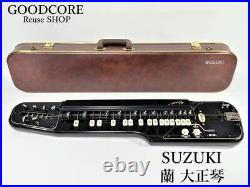 SUZUKI Ran Black Limited Color Japanese Instrument Taishogoto Hard Case Used