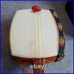 Shamisen Japanese Traditional Musical Instrument with Hard Case Bachi Set