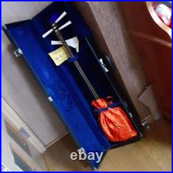 Shamisen Japanese Traditional Musical Instrument with Hard Case, Bachi, Strings