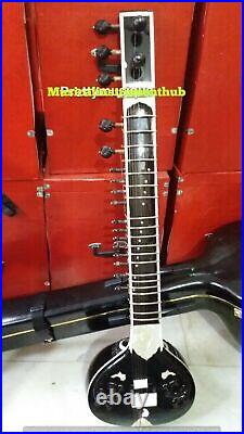 Sitar Black Munda With Unbreakable Fiber Case Box & Accessory& Free Fast Shiping