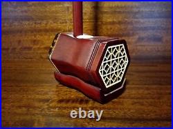 Solid Rosewood Chinese Erhu, 2-Stringed Fiddle + Deluxe Hard Case, Rosin L290