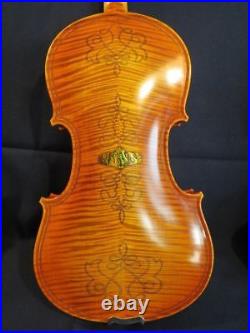 Strad style SONG master violin 4/4 double purfling, shell inlaid, good sound#12170