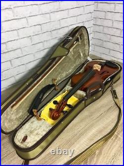 Suzuki Violin Established 1887 in Nagoya 4/4 Violin No 200 withHard Case Vintage