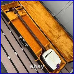 Tsugaru Shamisen Japanese Traditional Musical Instrument with Hard Case Set