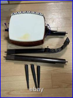 Tsugaru Shamisen Japanese Traditional Musical Instrument with Hard Case Set