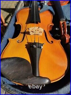 Twin Coffin Case For A Pair Of Violins wooden Case In Need Restorations