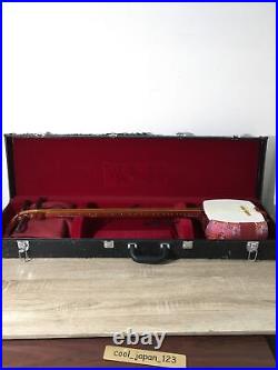 Vintage Japanese Shamisen With Hard Case Wagakki 3String Instrument Hosozao