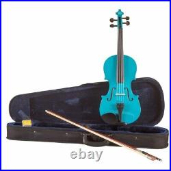 Violin 3/4 BLUE with Case, Bow & Rosin, Koda Beginner Fiddle