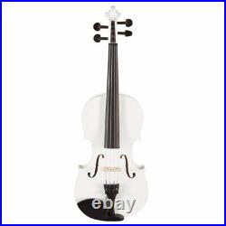 Violin 3/4 Size with Case, Bow & Rosin, Koda Beginner White fiddle