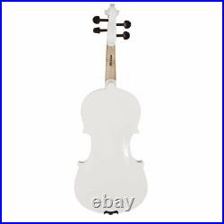 Violin 3/4 Size with Case, Bow & Rosin, Koda Beginner White fiddle