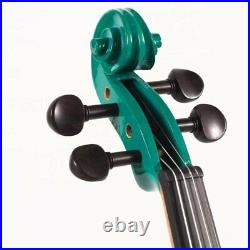 Violin 4/4 GREEN with Case, Bow & Rosin, Koda Beginner Fiddle