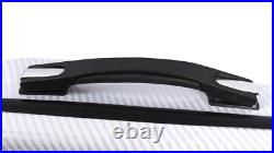 Violin Case 4/4 size Fiberglass Strong light hard case with back straps, White