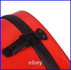 Violin Case full size Fiberglass hard shell Strong Light Triangular Shaped, Red