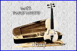 Violin White 1/2 Size with Case, Bow and Rosin, Koda Traditional