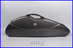 Violin case 4/4 full size hard shell Carbon Fiber durabel handle Black color