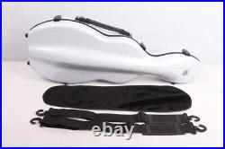 Violin case 4/4 size Strong Carbon Fiber hard shell Durable handle Backstraps