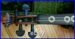 Vtg JOHN JUZEK Violin Music Instrument 3/4 With Bow & Case Prague Czech Pre WWII