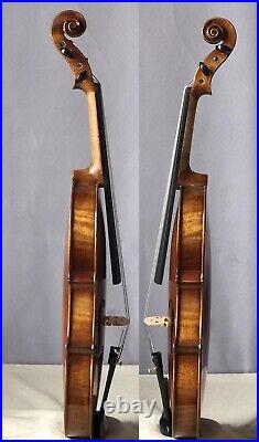 Wonderful handmade violin 4/4 fiddle strong tone antique varnish geige violine