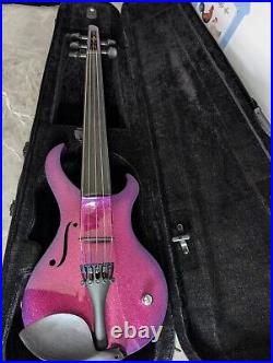 Wood Violins 5-String Katana Sabre Electric Violin Pink Panther Burst New