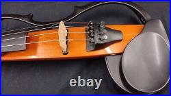 YAMAHA SV-100 Acoustic Silent Violin Japan SV100 4 Strings Brown 1997 Vintage