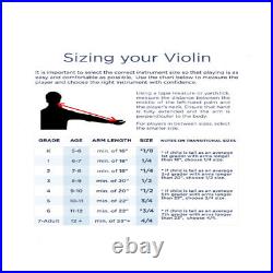 Zest Violins Grey Look Eye-Catching Electric Silent Violin Finger Chart